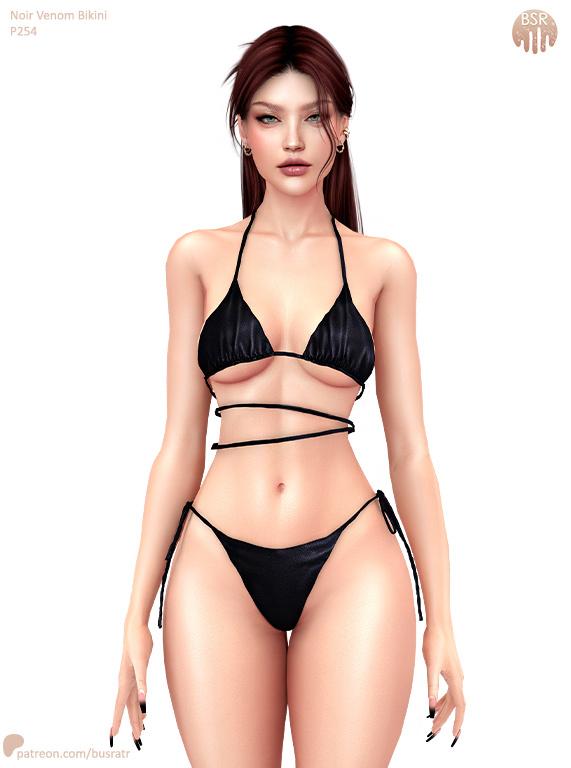 Купальник для симочек "Noir Venom Bikini +Thong Uptade"
