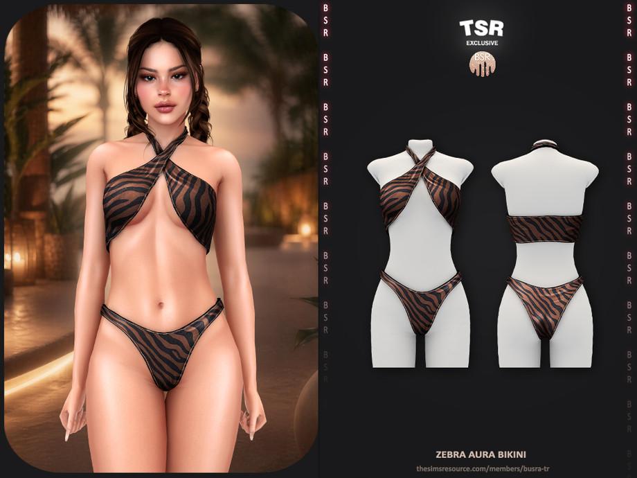 Купальник для симочек "SET-Zebra Aura Bikini"