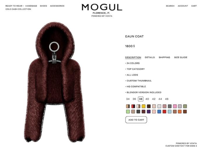 Куртка для симочек "Eaun Coat"
