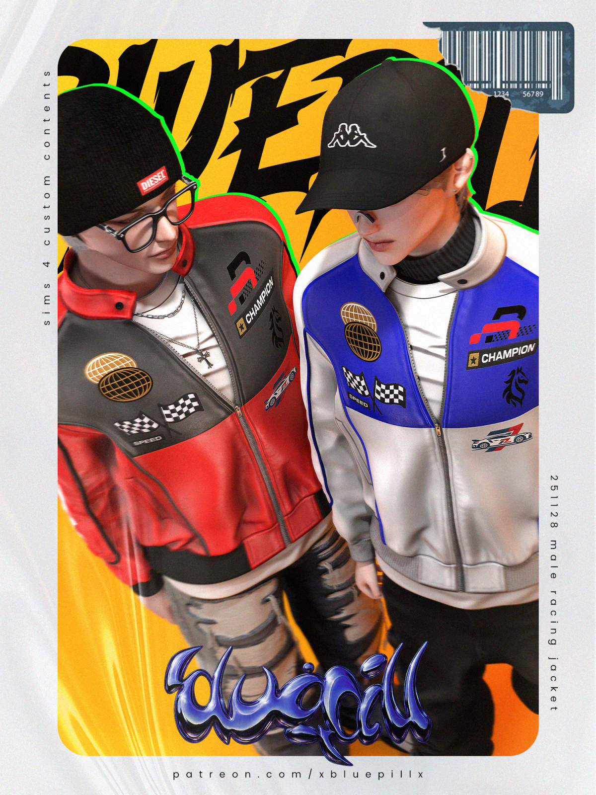 Куртка для симов "251128 male racing jacket"