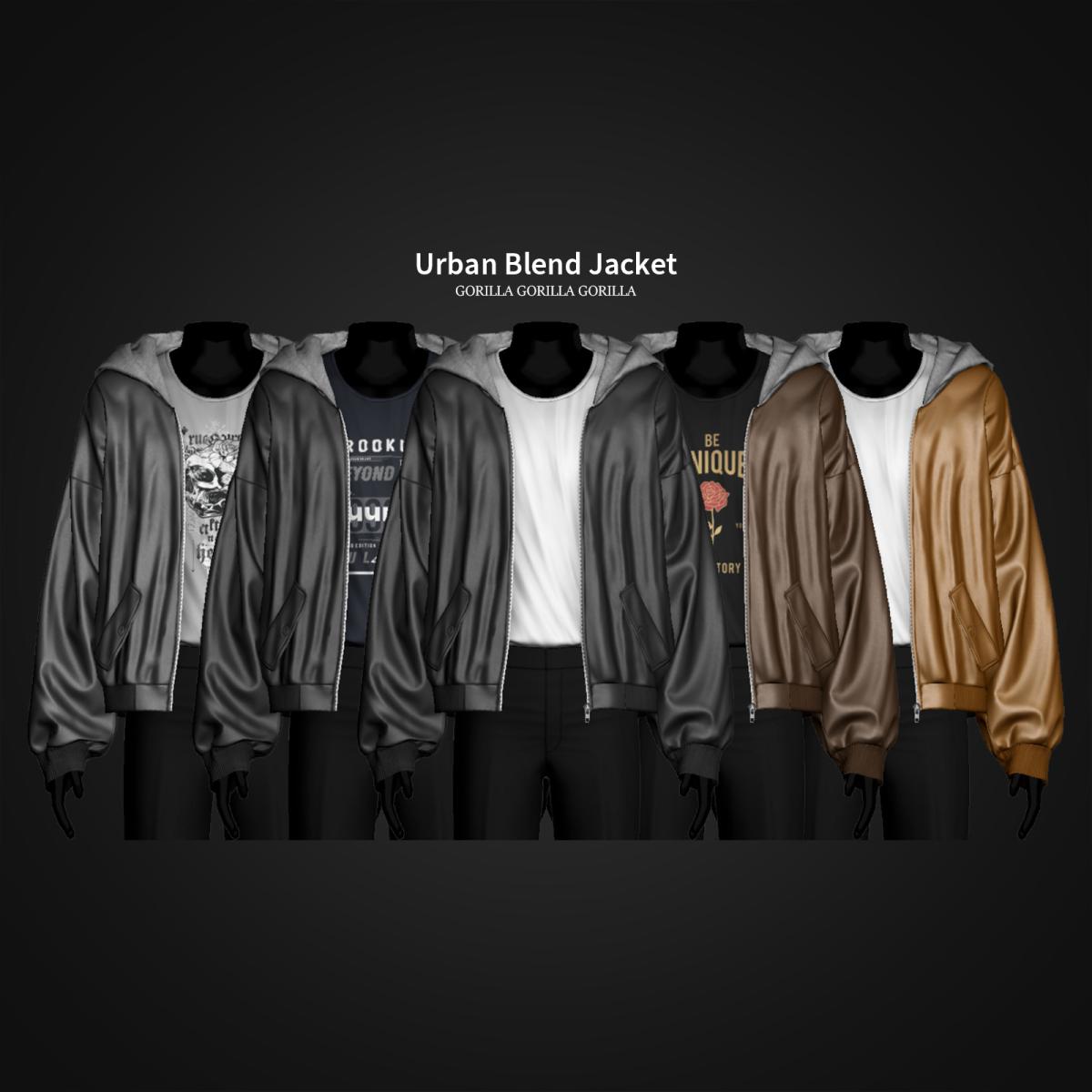 Куртка и футболка для симов "Urban Blend Jacket"