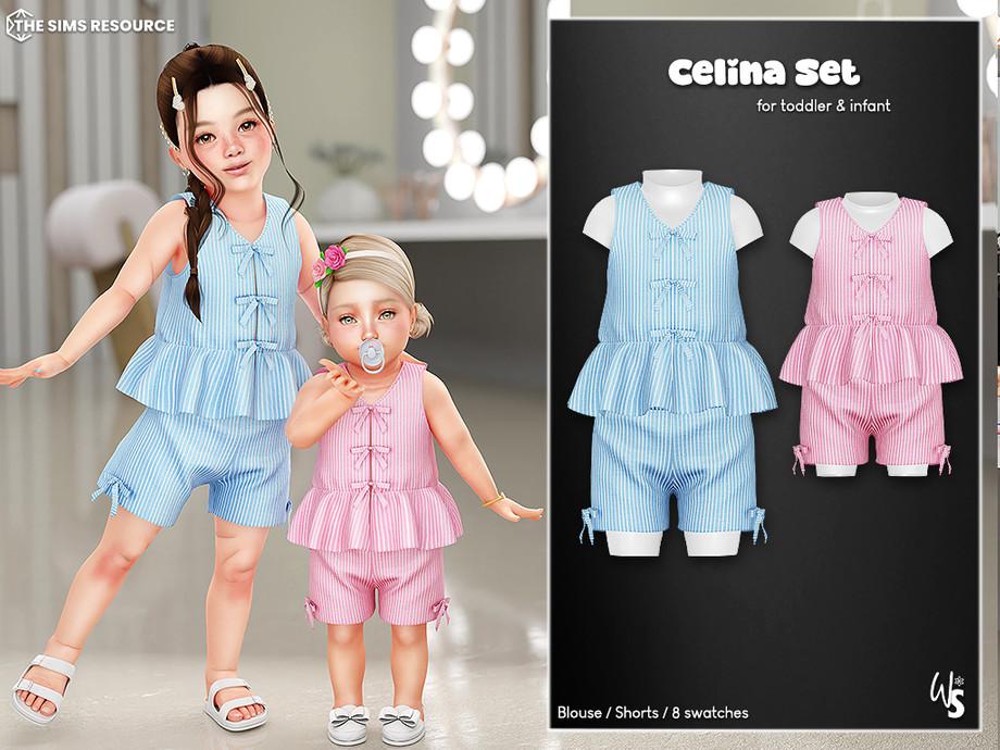 Летний комплект для тоддлеров и младенцев "Celina Set for toddler & infant"