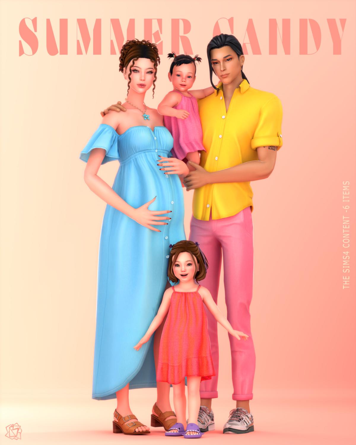 Летний сет для семьи "Summer Candy Family set"