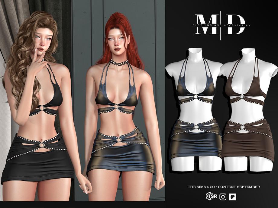 Лиф и мини-юбка "Melissa two-piece set"