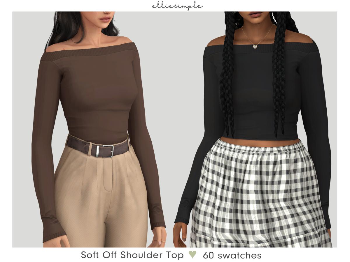Лонг для симочек "Soft Off Shoulder Top"