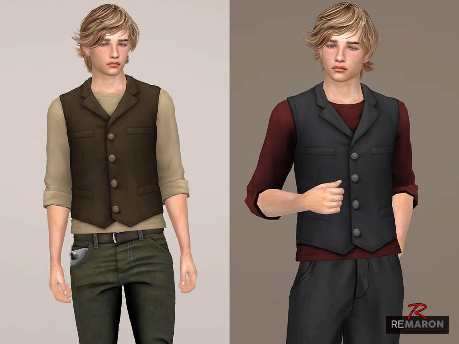 Лонг с жилеткой "Sweater with vest Menswear"
