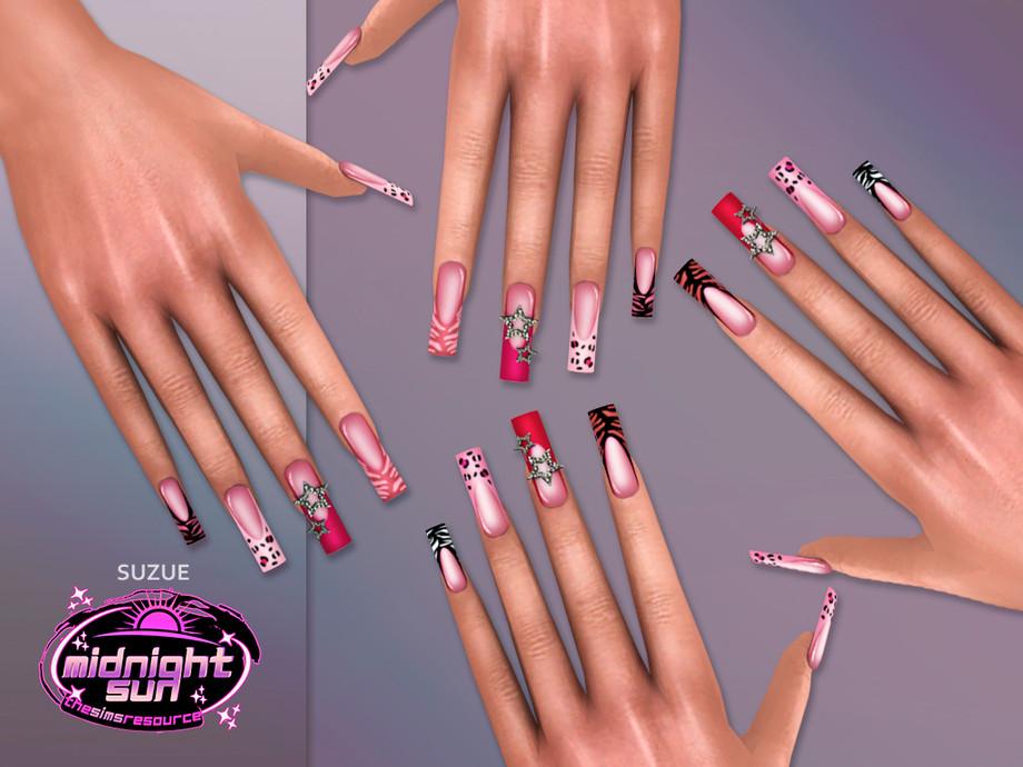 Маникюр "Animal Print Long Nails"