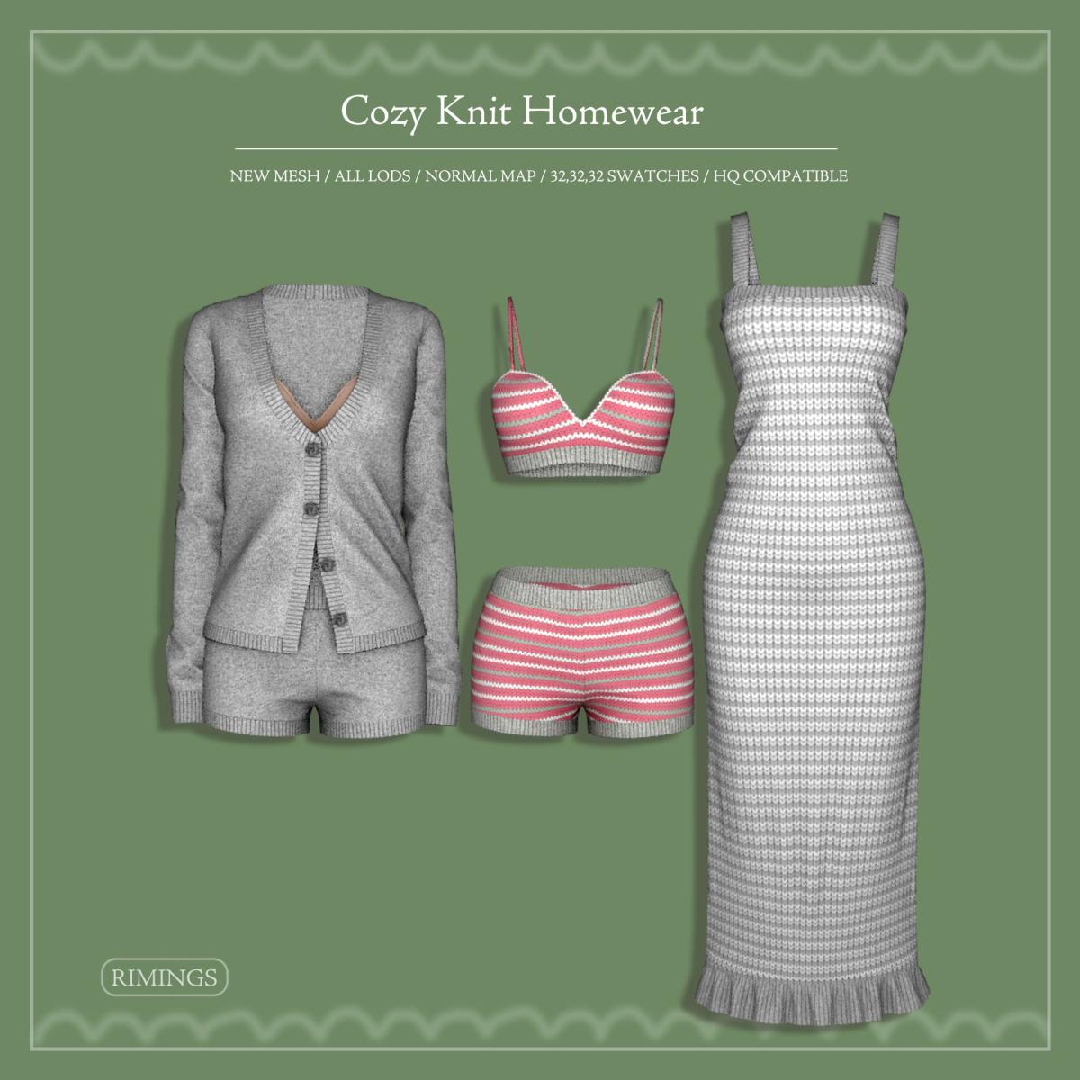 Мини-коллекция домашней одежды "Cozy Knit Homewear"