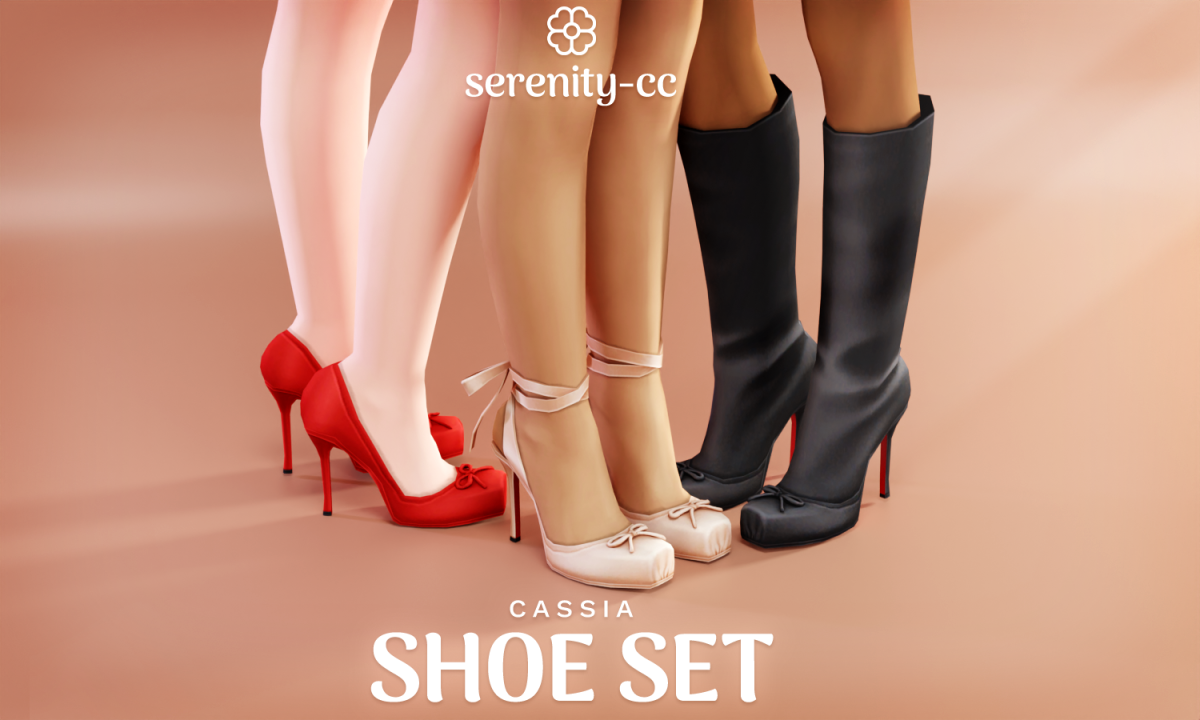 Мини-коллекция обуви для симочек "Cassia Shoe Set"