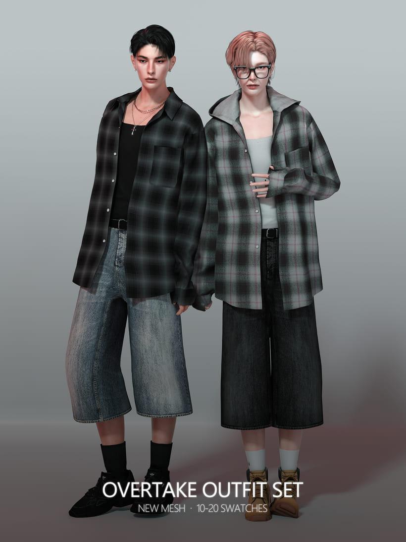 Мини-коллекция уличной одежды для симов "Overtake Outfit Set"