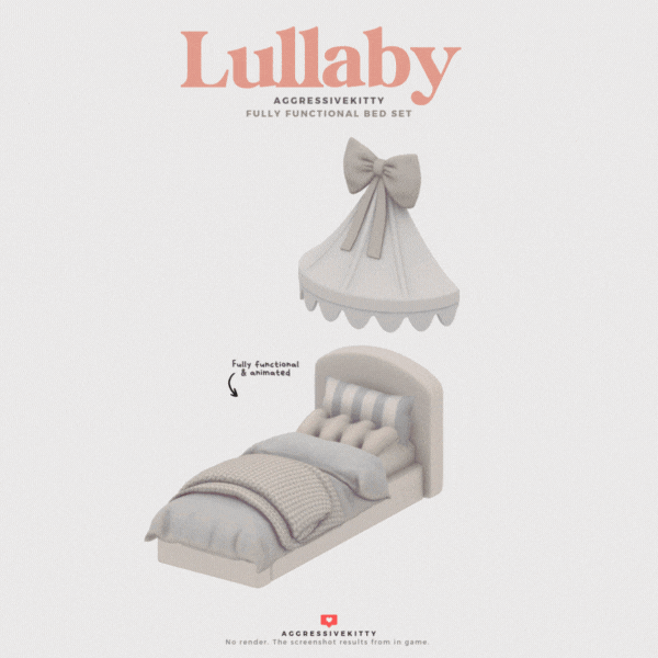 Мини-сет для детской "LULLABY FUNCTIONAL BED MINISET"