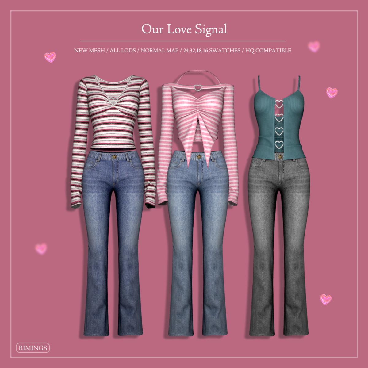 Мини-сет для симочек "Our Love Signal"