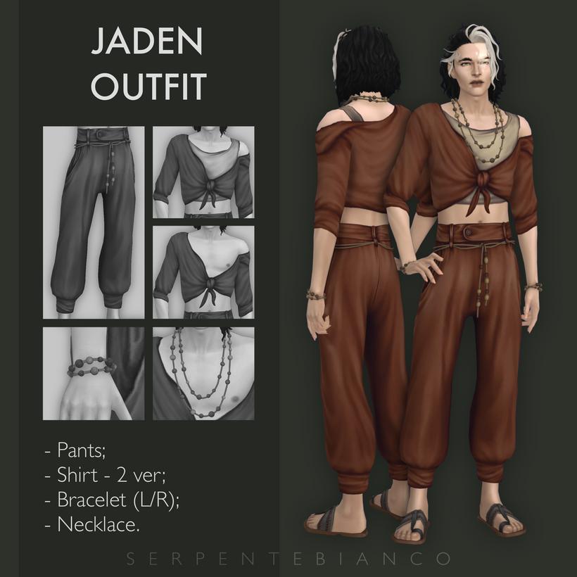 Мини-сет для симов "JADEN OUTFIT"