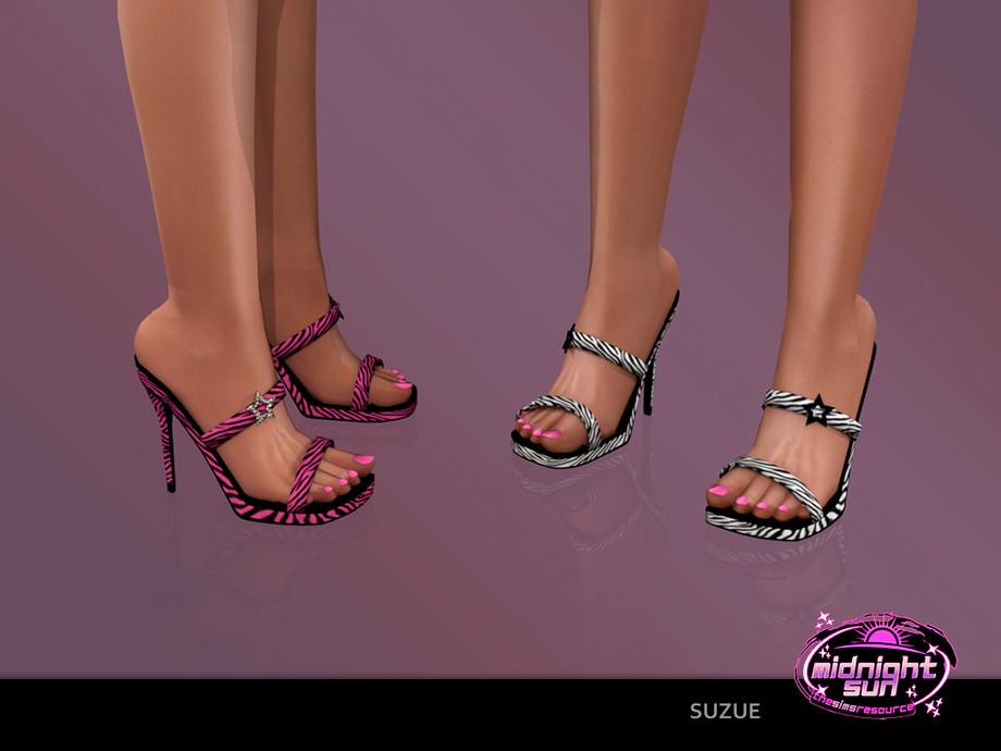 Мюли для симочек "Animal Print Heel Sandals"