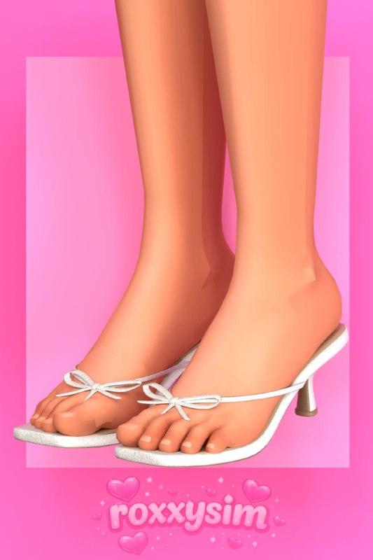 Мюли для симочек "Bow Kitten Heels"