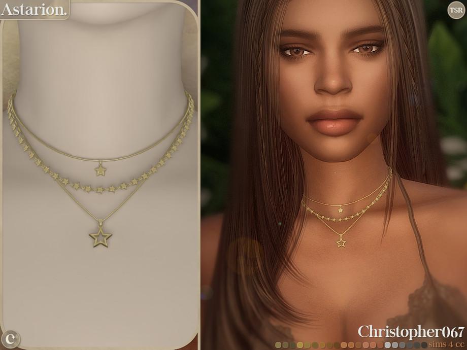 Многослойное ожерелье для симочек "Astarion Necklace - Star Charm Chain Layered Necklace Set"