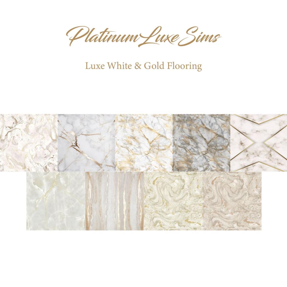 Мрамор для полов "Luxe White & Gold Flooring"