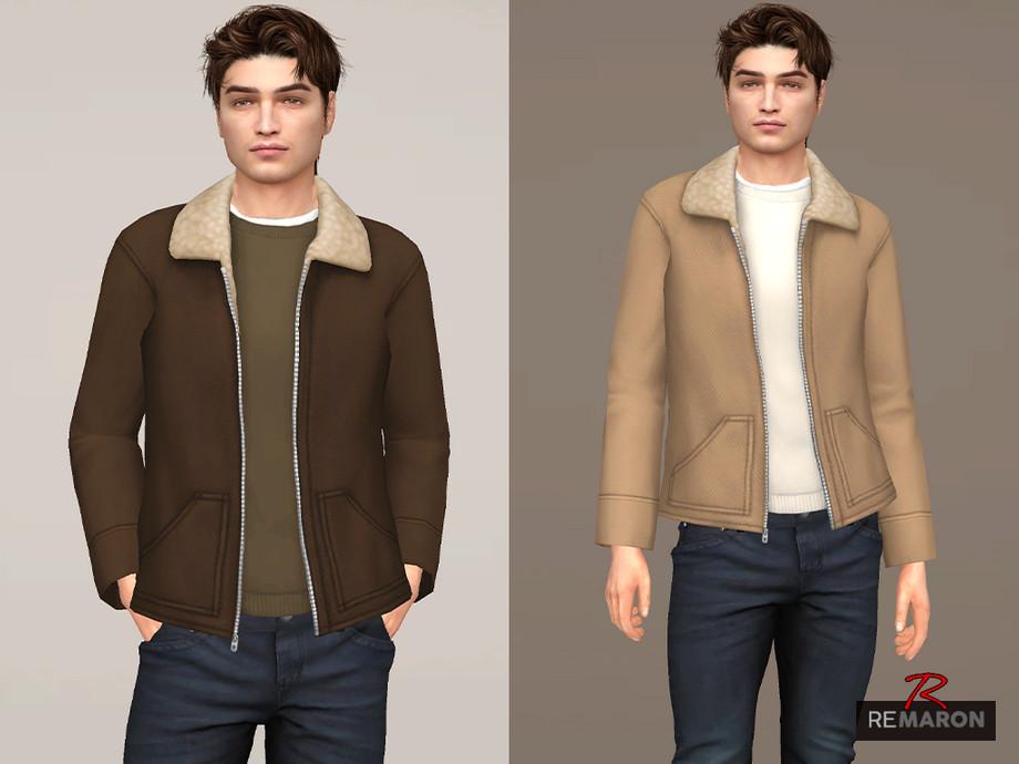 Мужская куртка "Leather Jacket Menswear"