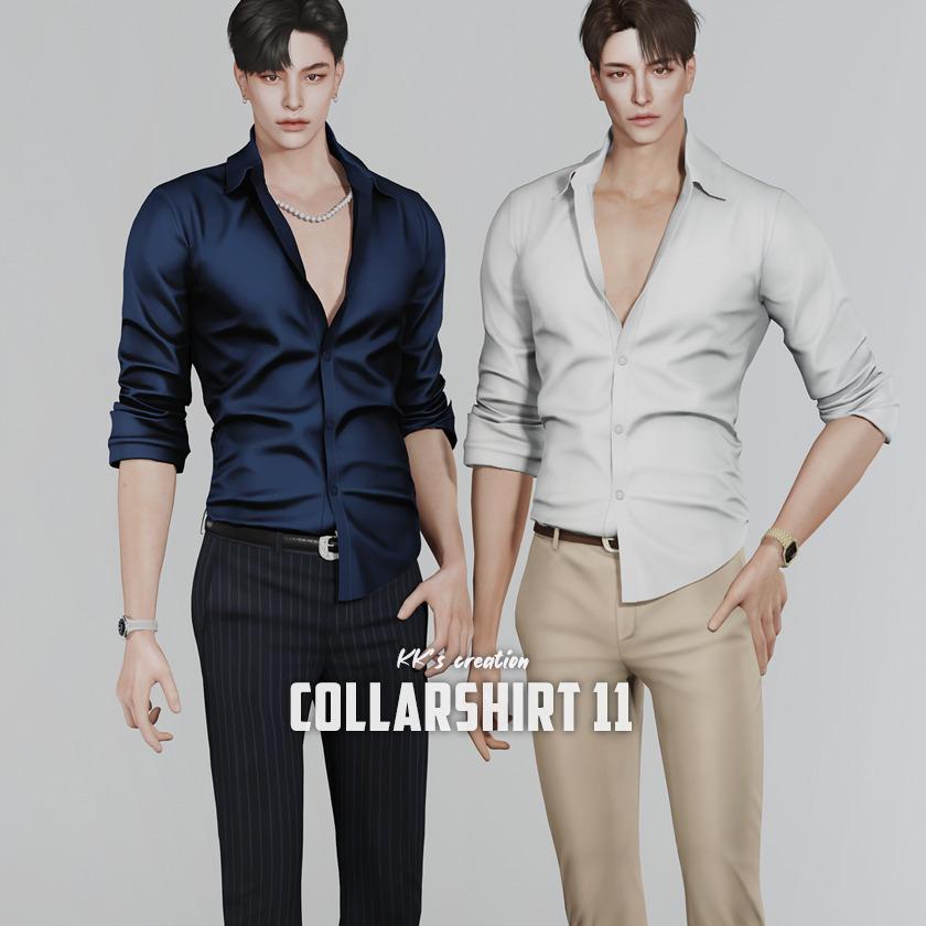 Мужская рубашка "Collar shirt 11"