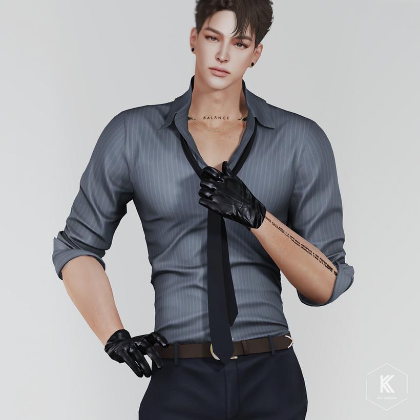 Мужская рубашка "Collared shirt 12"