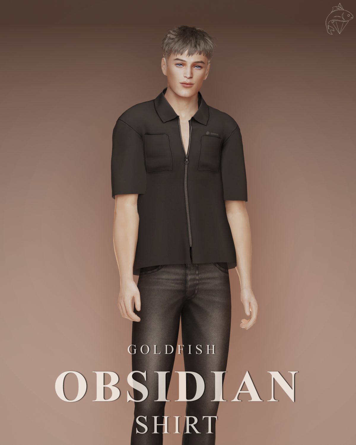 Мужская рубашка "Obsidian Shirt"