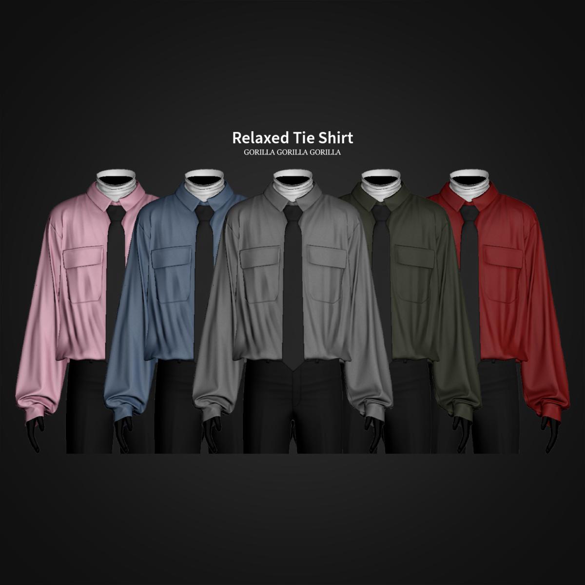 Мужская рубашка "Relaxed Tie Shirt"