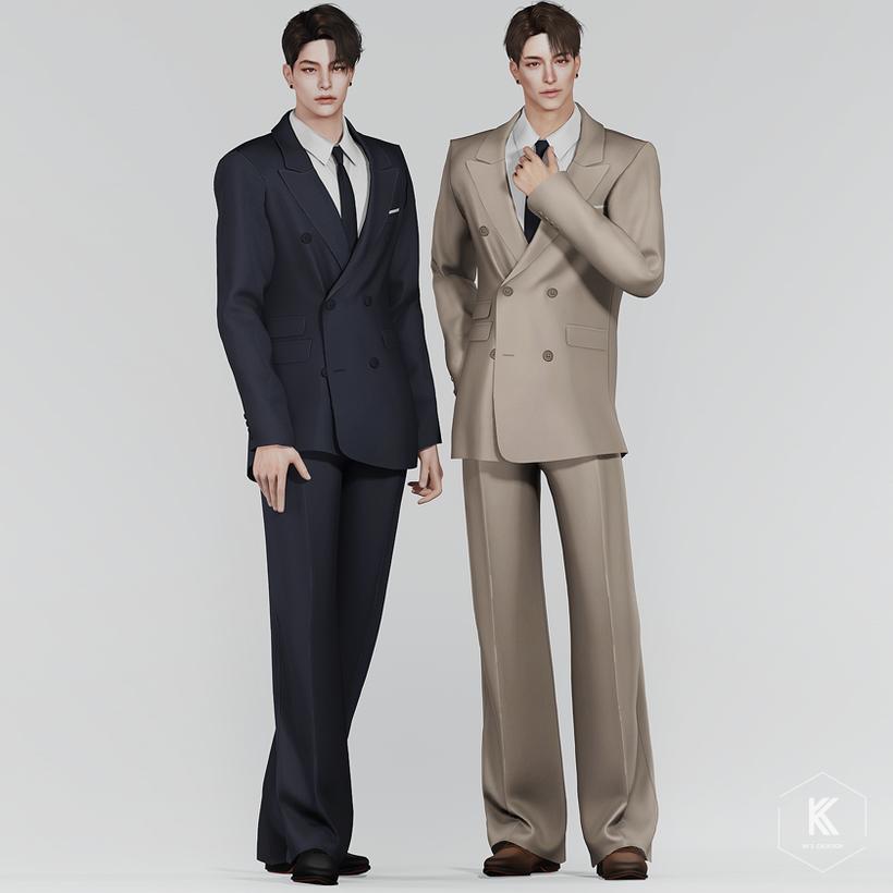 Мужской костюм "DOUBLE-BREASTED SUIT 03"