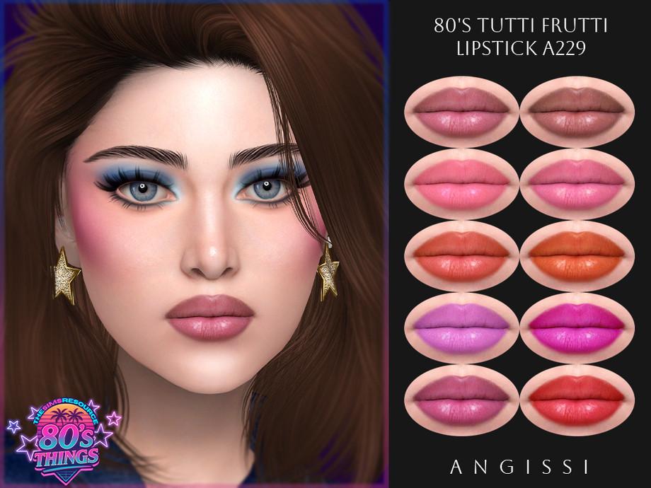 Набор косметики в стиле 80-х "Tutti Frutti Lipstick, Disco Eyeshadow & Berry Blush"
