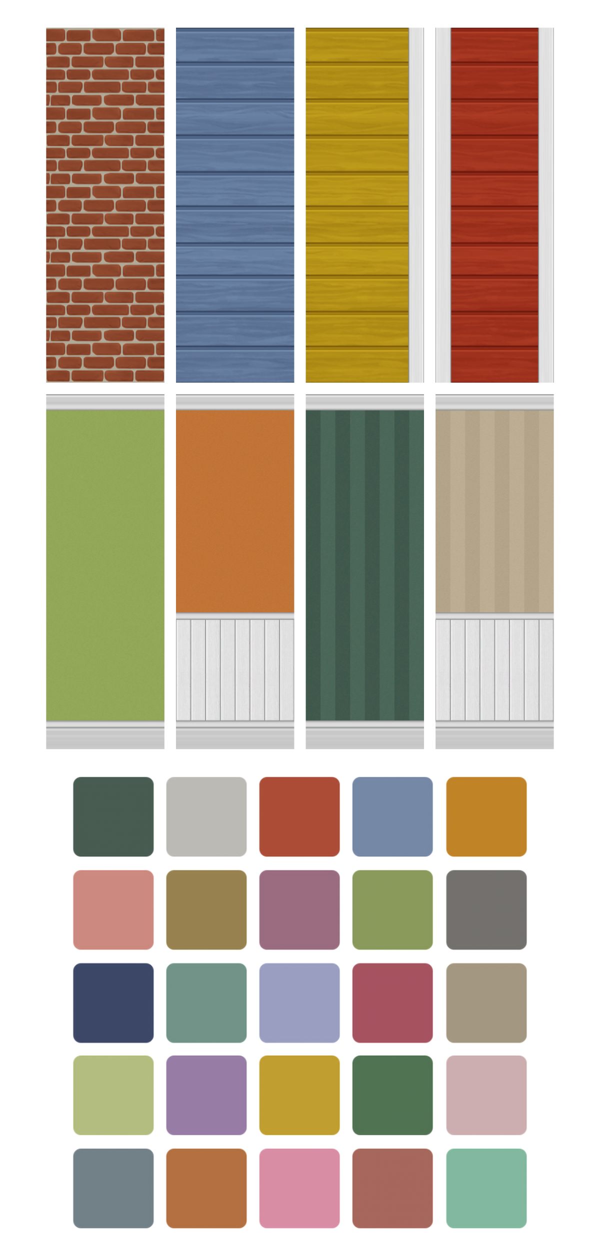 Набор настенных покрытий "Nostalgia Palette Wall Set #01"