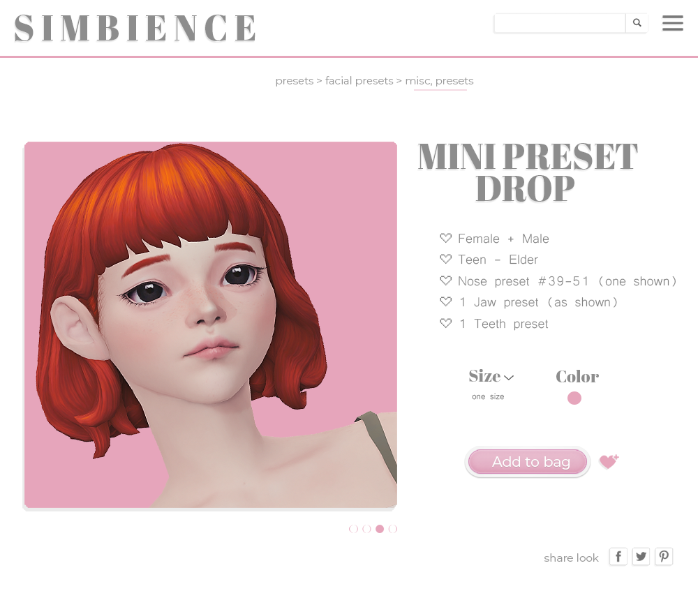Набор пресетов для лица "Mini Preset Drop"