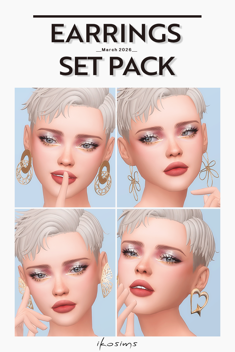 Набор серег "Earrings Set Pack"