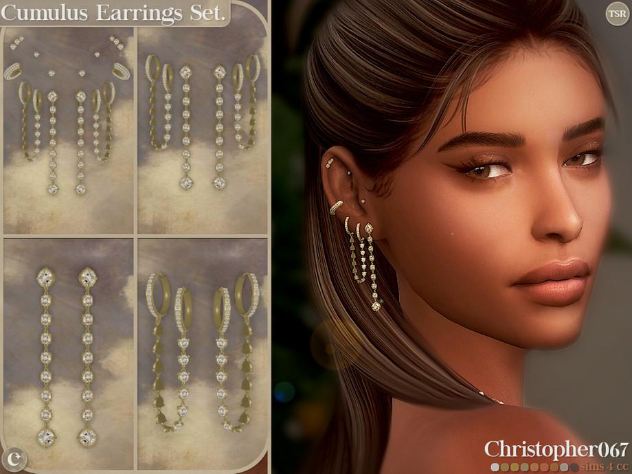 Набор сережек "Cumulus Earrings Set"