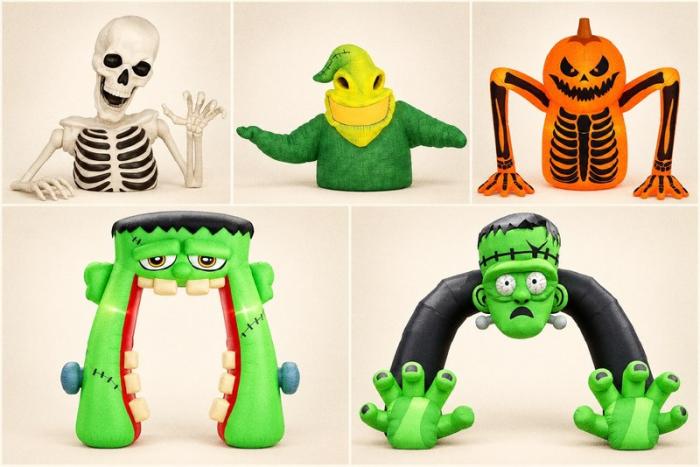 Надувные инсталляции для Хэллоуина "Halloween Inflatables"