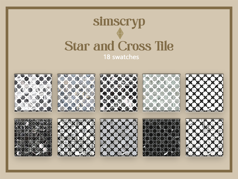 Напольная литка "Star and Cross Tile"
