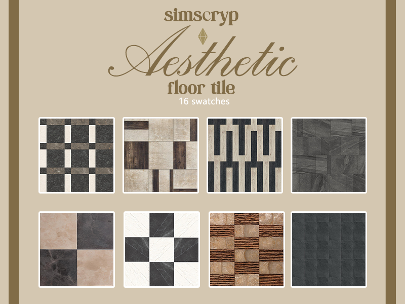 Напольная плитка "aesthetic floor tile"