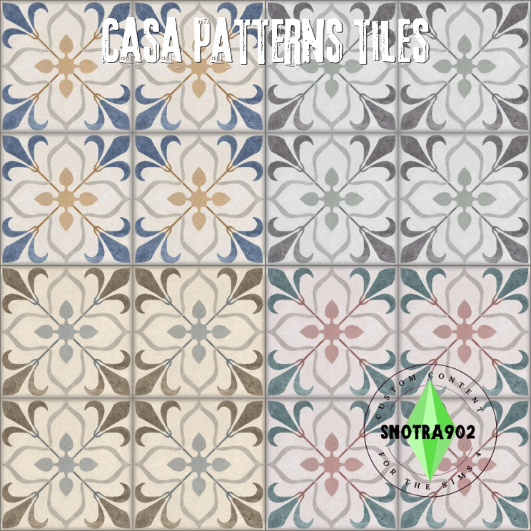 Напольная плитка "Casa Patterns Tiles"