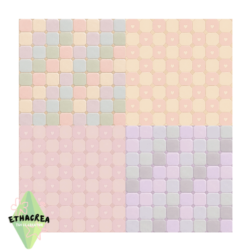 Напольная плитка "Pastel Pop Tiles"
