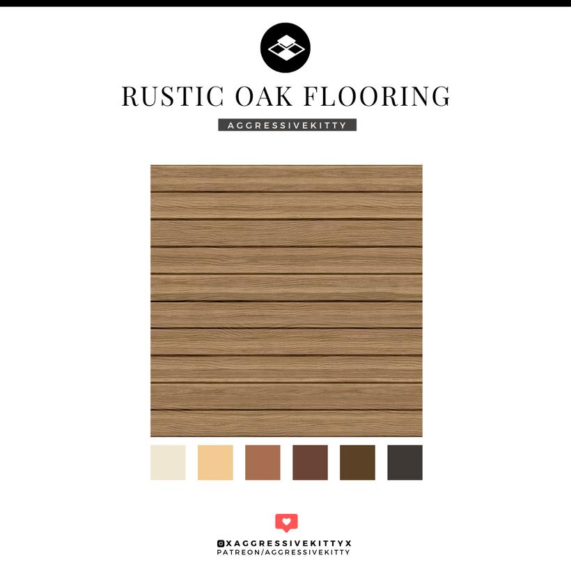Напольное покрытие "Rustic Oak Wood Flooring"