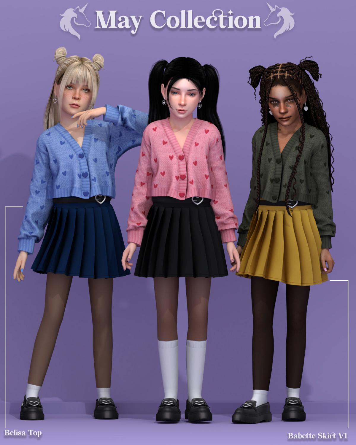 Наряд для девочек "Belisa Top & Babette Skirt V1"