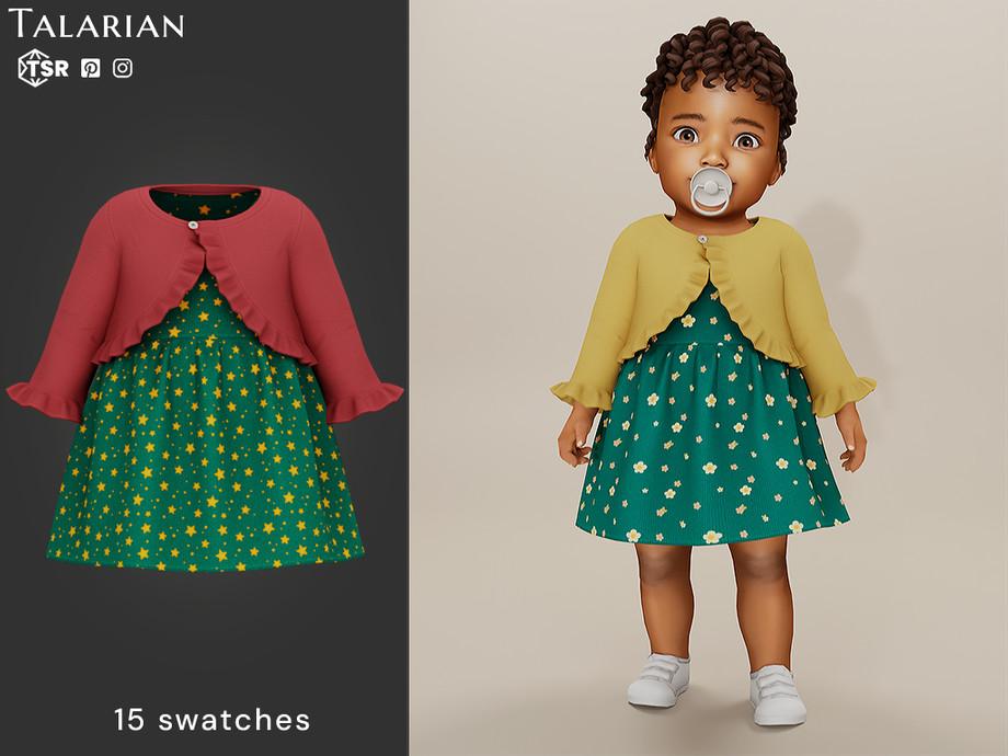 Наряд для младенцев "Zoe Layered Cardigan Dress"