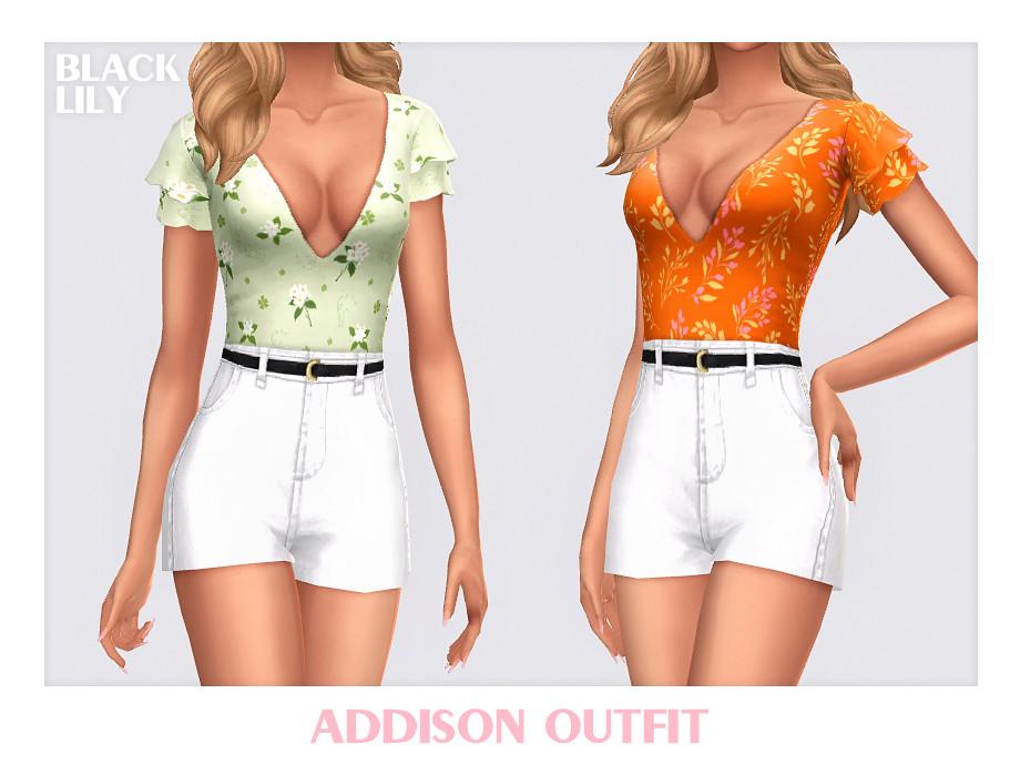 Наряд для симочек "Addison Outfit"