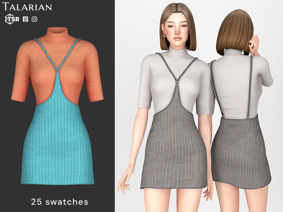 Наряд для симочек "Amani Pinafore Dress with Turtleneck"