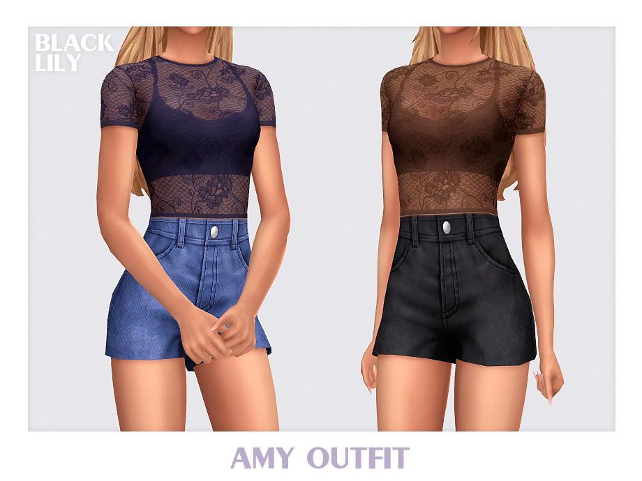 Наряд для симочек "Amy Outfit"