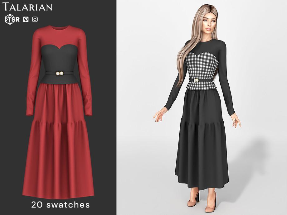 Наряд для симочек "Chaya Corset Style Midi Dress"