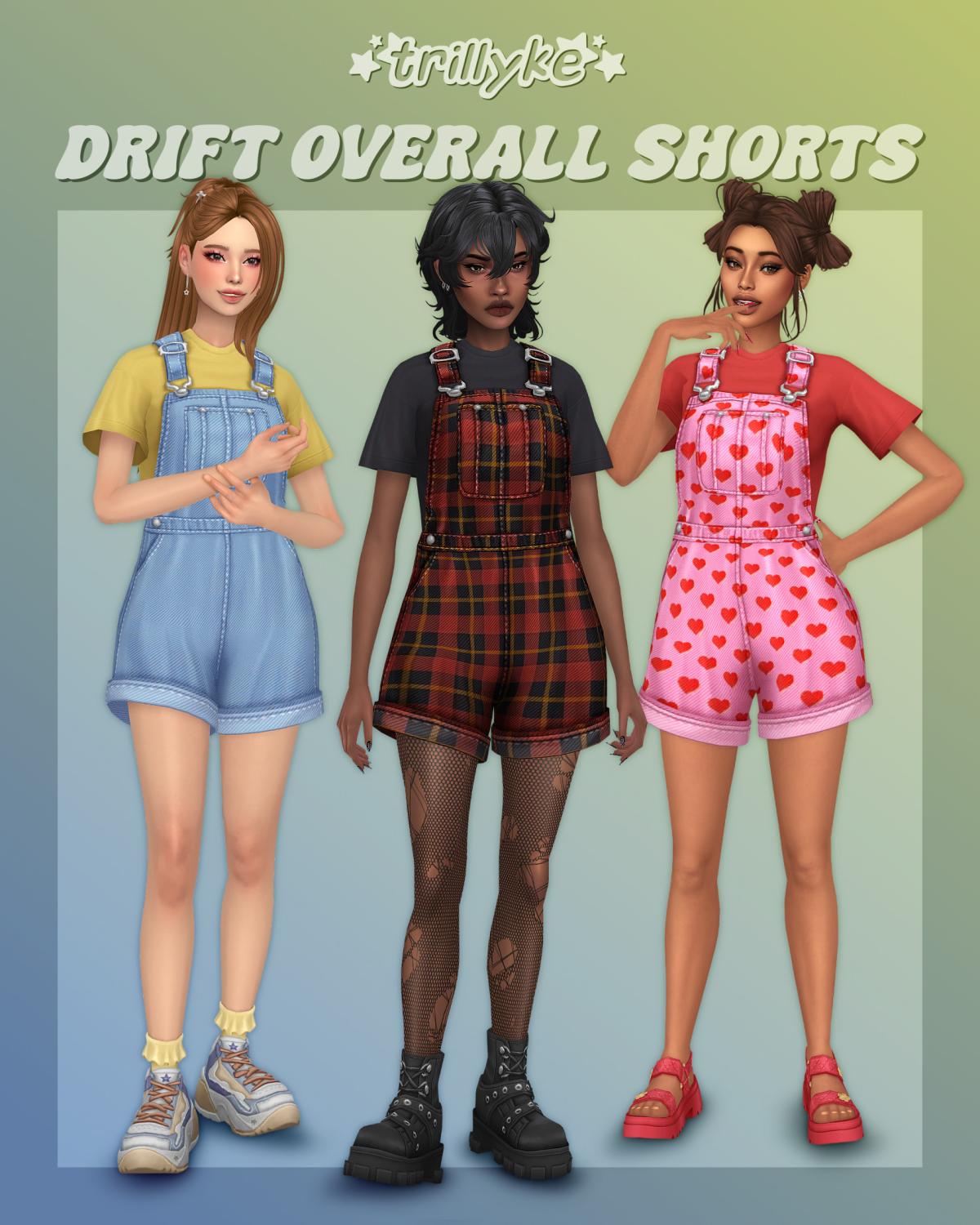Наряд для симочек "Drift Overall Shorts"
