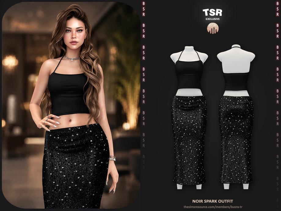 Наряд для симочек "SET-Noir Spark Outfit"