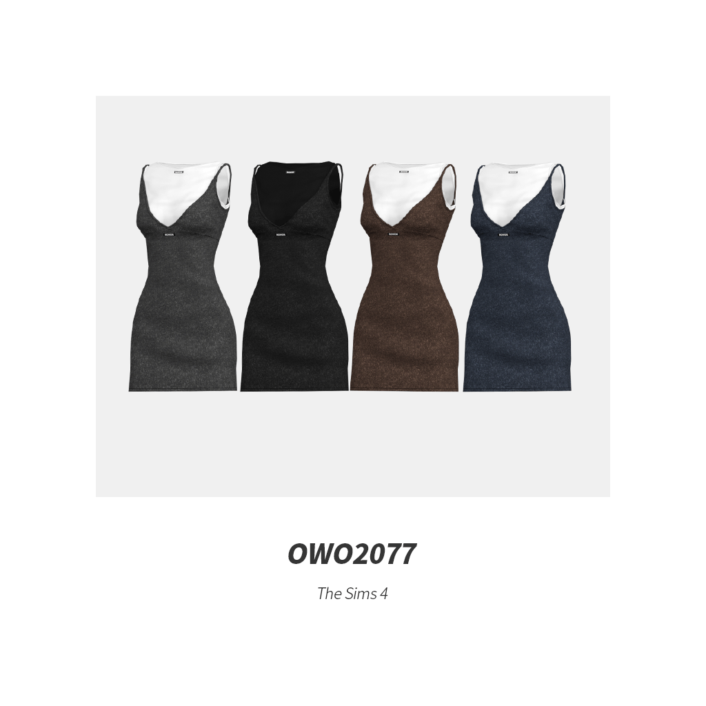 Наряд для симочки "Marled Slip Mini Dress"