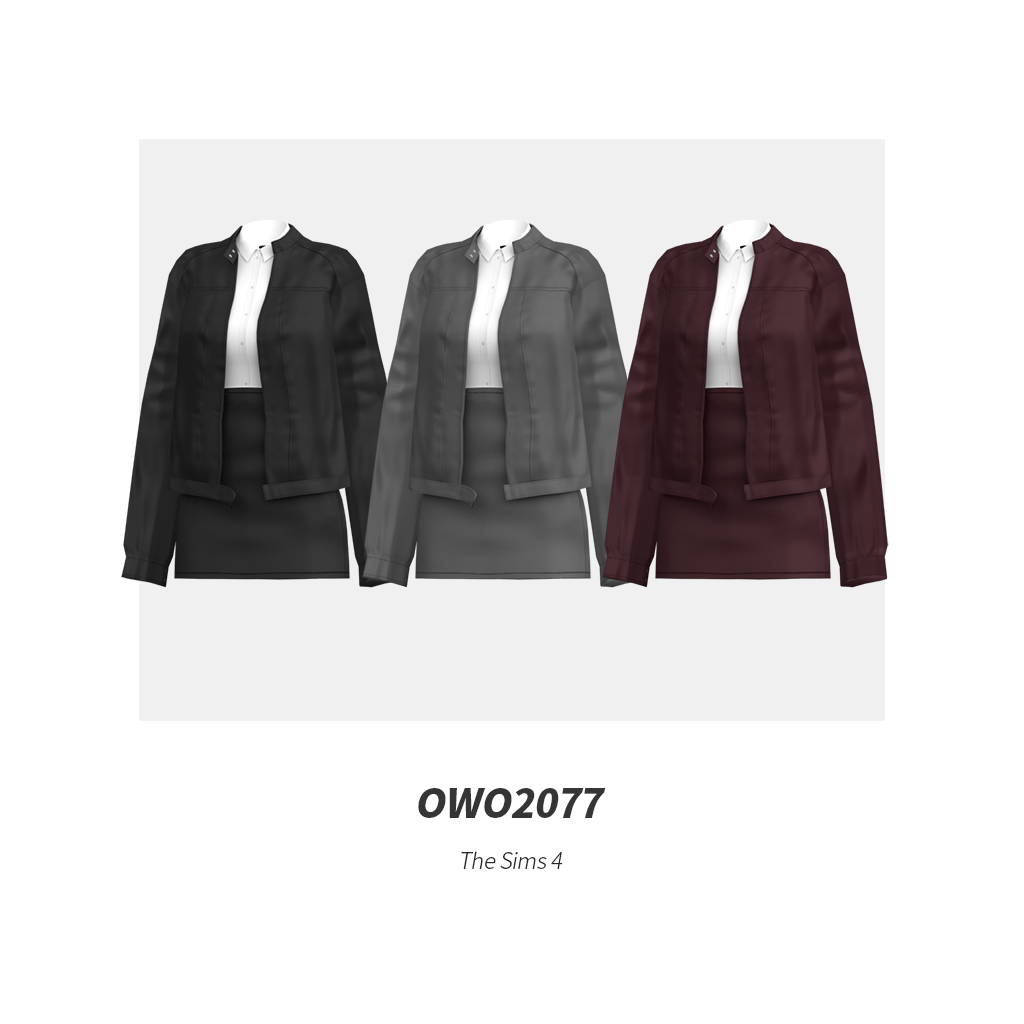 Наряд для симочки "Minimal Urban Leather Outfit"