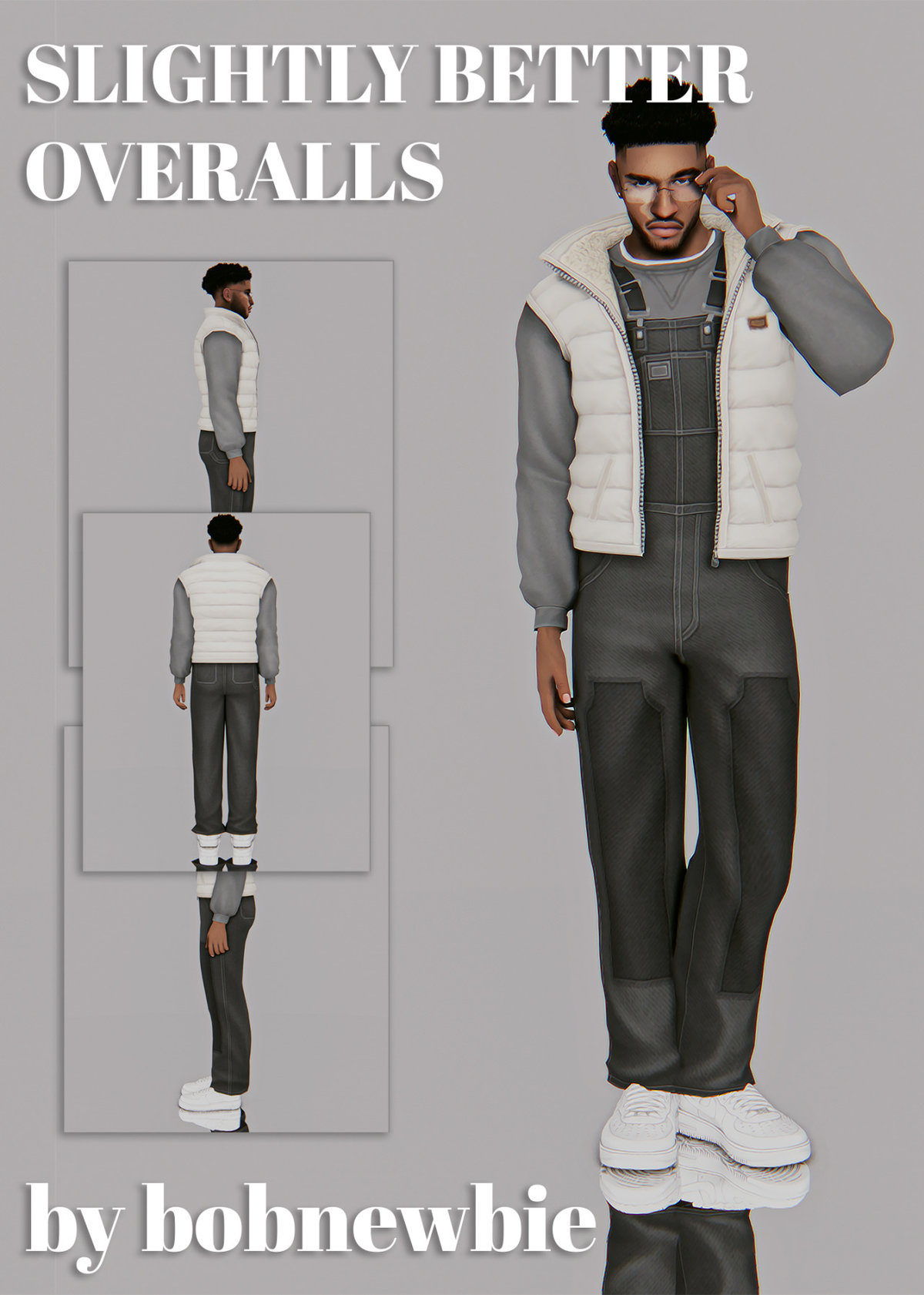 Наряд для симов "slightly better overalls"