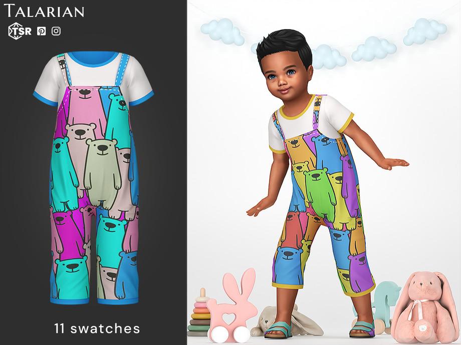 Наряд для тоддлеров "Amaya Printed Jumpsuit with Short Sleeves"